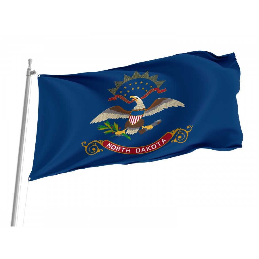 Flag of North Dakota State, Patriotic Flags, Unique Design Print, Flags for Indoor & Outdoor Use