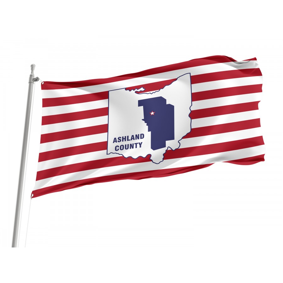 Flag of Ashland County, Ohio, Patriotic Flags, Unique Design Print, Flags for Indoor & Outdoor Use