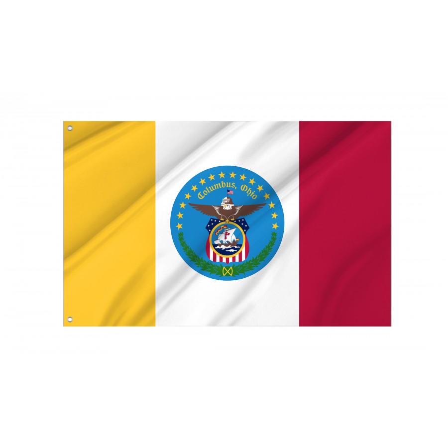 Flag of Columbus, Ohio, Patriotic Flags, Unique Design Print, Flags for Indoor & Outdoor Use