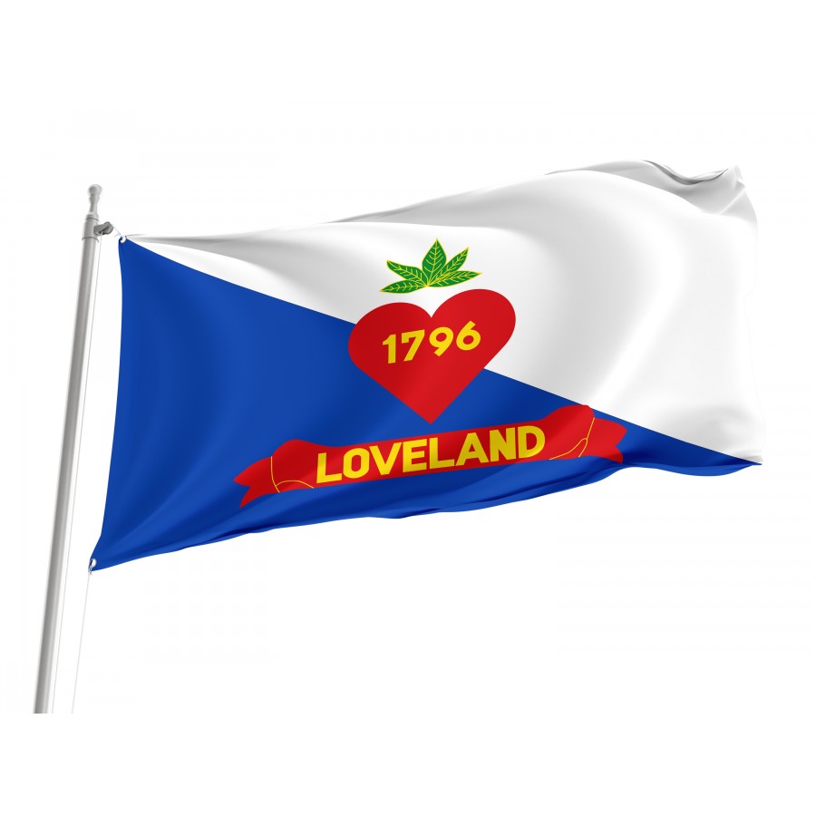 Flag of Loveland, Ohio, Patriotic Flags, Unique Design Print, Flags for Indoor & Outdoor Use