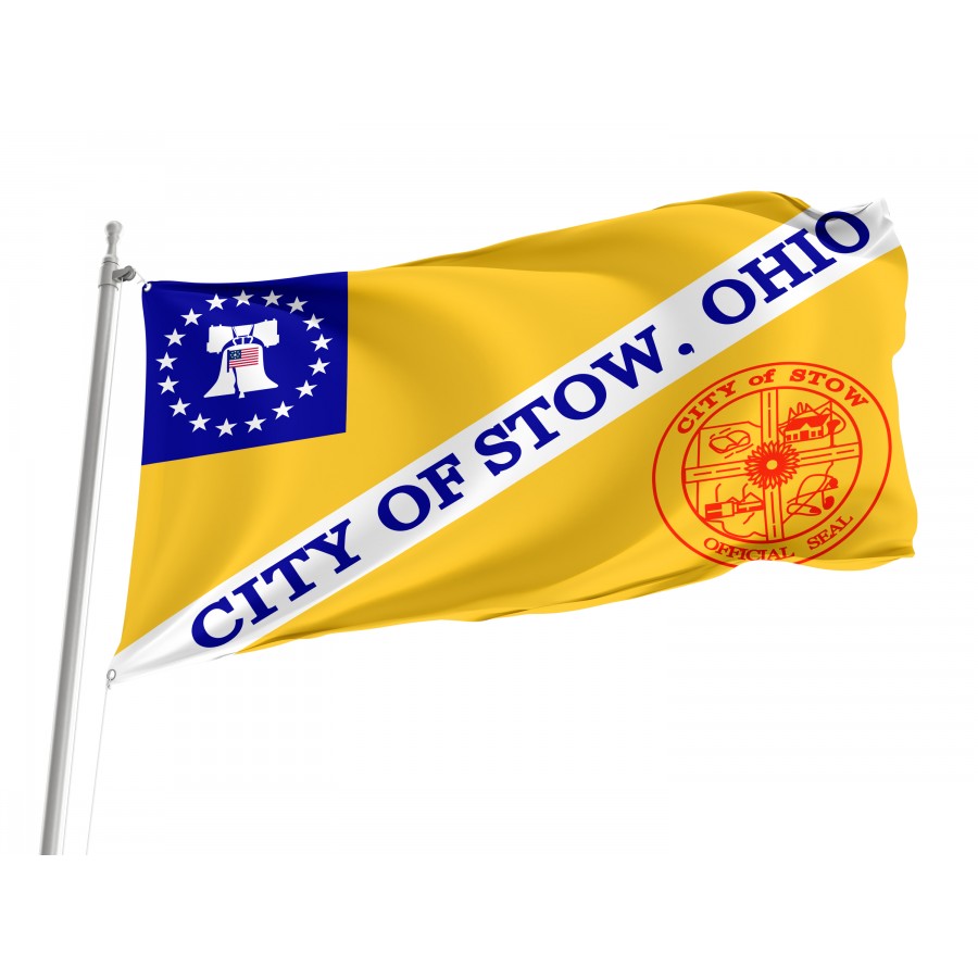 Flag of Stow, Ohio, Patriotic Flags, Unique Design Print, Flags for Indoor & Outdoor Use