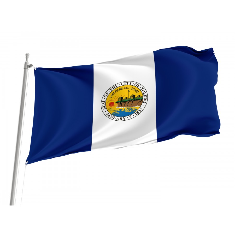 Flag of Toledo, Ohio, Patriotic Flags, Unique Design Print, Flags for Indoor & Outdoor Use