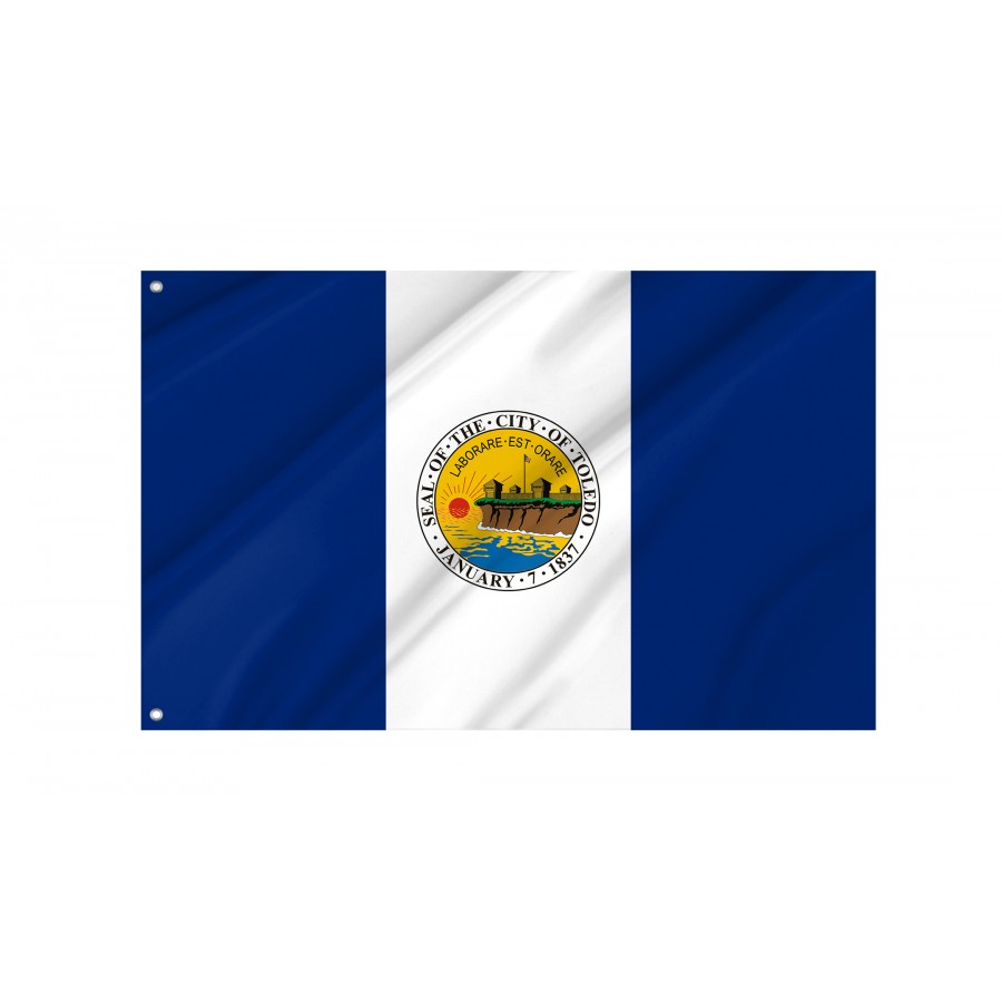 Flag of Toledo, Ohio, Patriotic Flags, Unique Design Print, Flags for Indoor & Outdoor Use