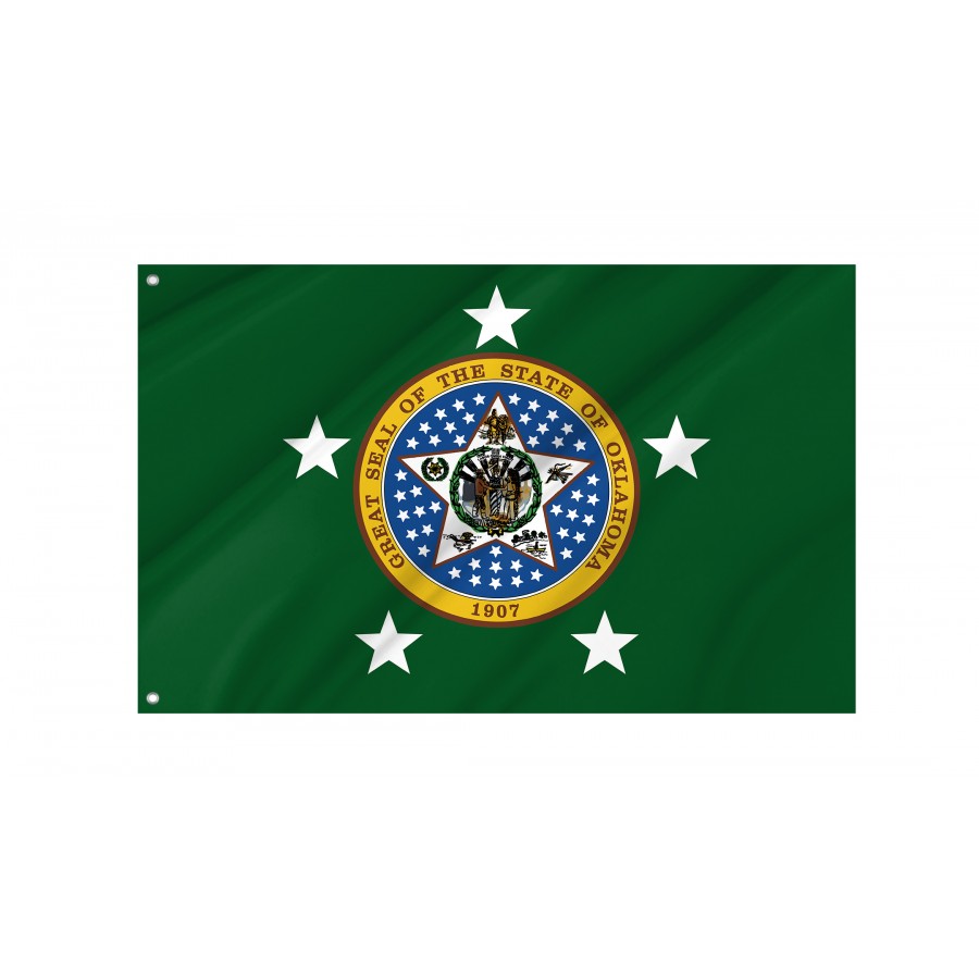 Flag of Governor of Oklahoma, Patriotic Flags, Unique Design Print, Flags for Indoor & Outdoor Use