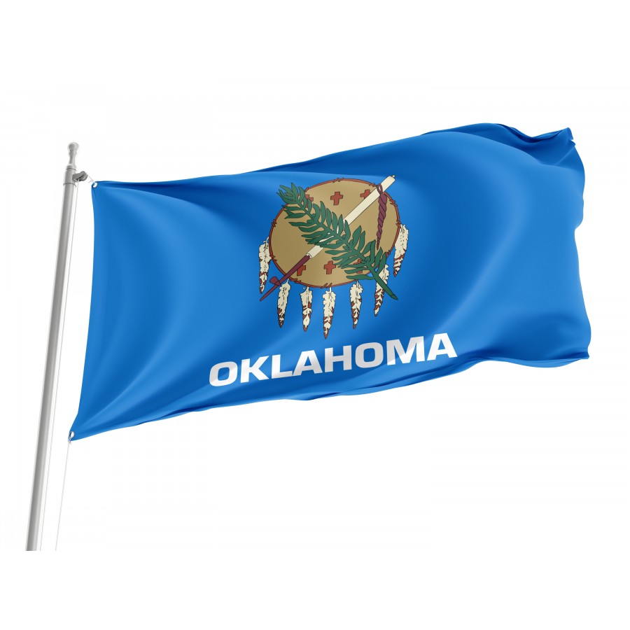 Flag of Oklahoma State, Patriotic Flags, Unique Design Print, Flags for Indoor & Outdoor Use
