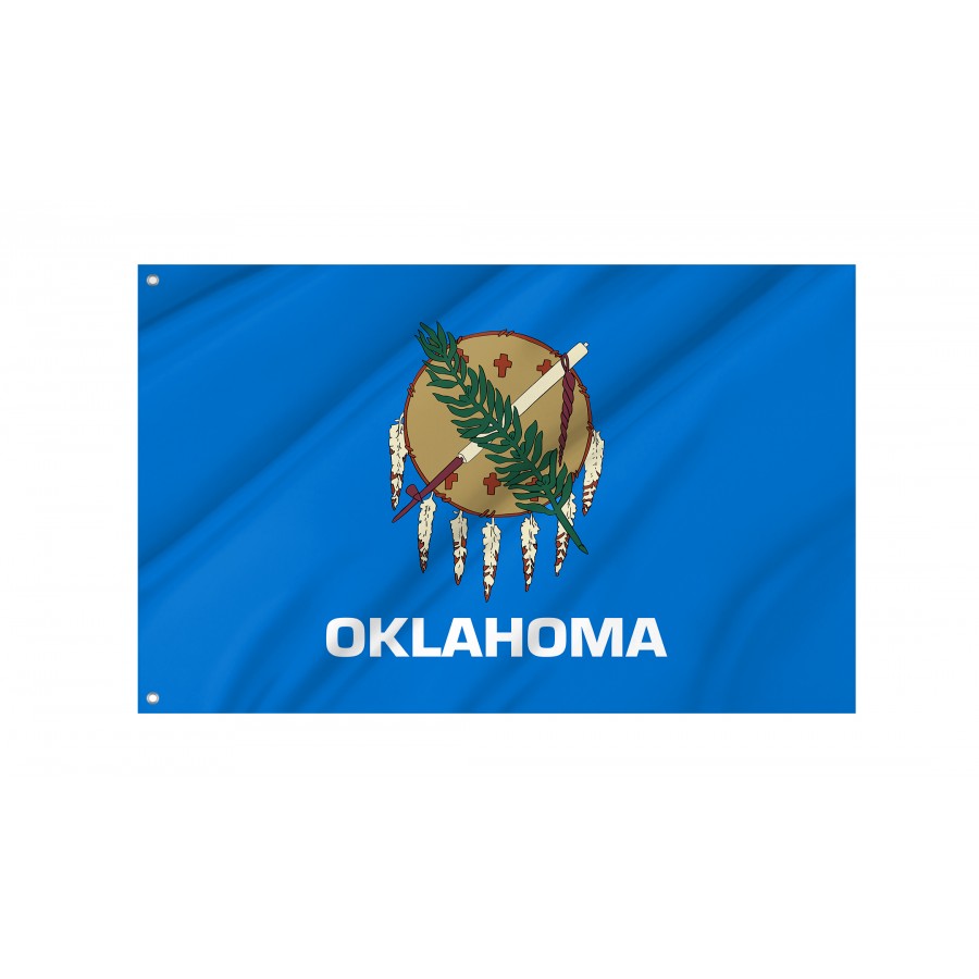 Flag of Oklahoma State, Patriotic Flags, Unique Design Print, Flags for Indoor & Outdoor Use