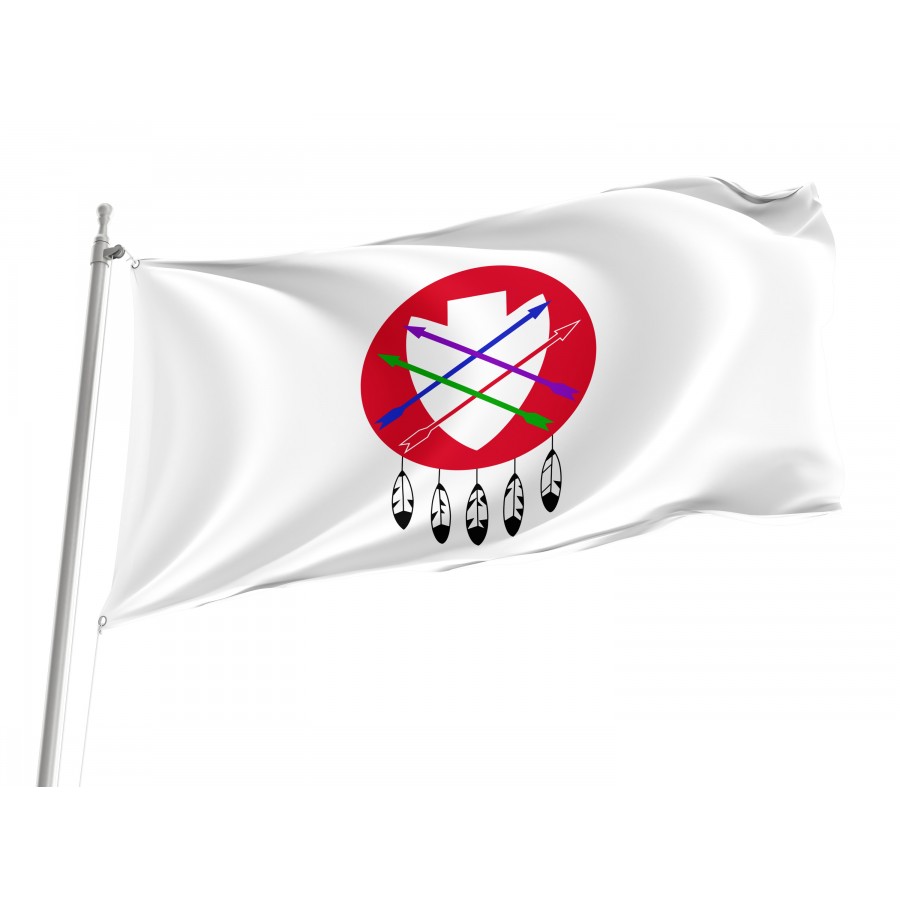 Flag of Peoria Indian Tribe of Oklahoma, Patriotic Flags, Unique Design Print, Flags for Indoor & Outdoor Use