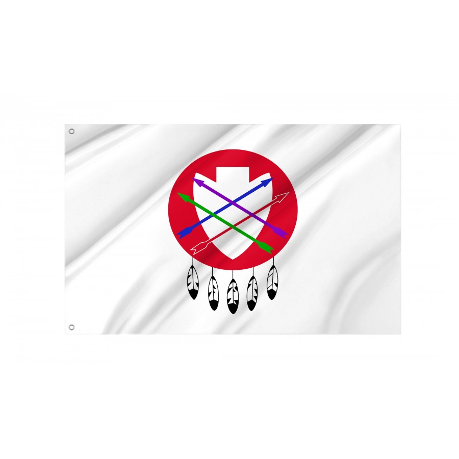 Flag of Peoria Indian Tribe of Oklahoma, Patriotic Flags, Unique Design Print, Flags for Indoor & Outdoor Use