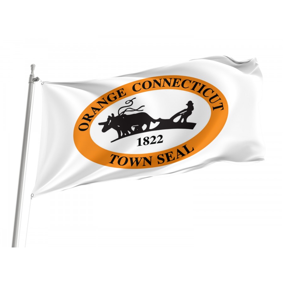 Flag of Orange, Connecticut, Patriotic Flags, Unique Design Print, Flags for Indoor & Outdoor Use