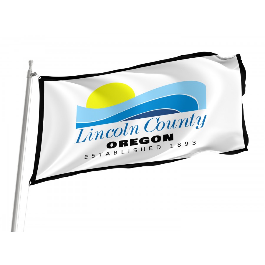 Flag of Lincoln County, Oregon, Patriotic Flags, Unique Design Print, Flags for Indoor & Outdoor Use