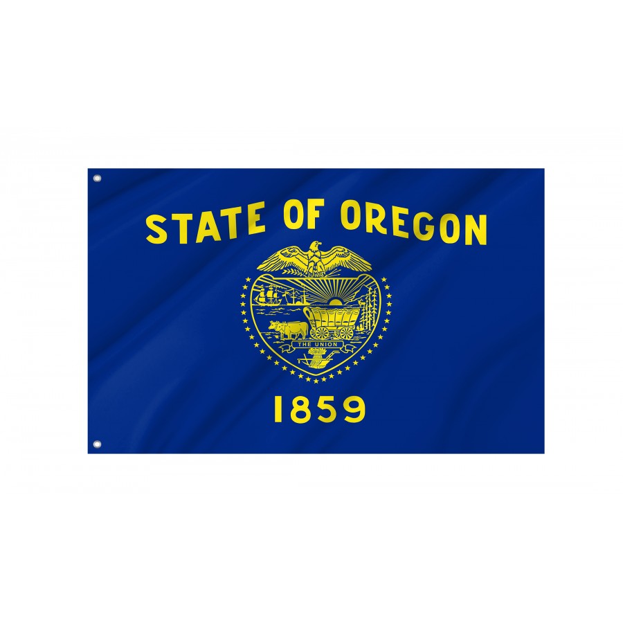 Flag of Oregon State, Patriotic Flags, Unique Design Print, Flags for Indoor & Outdoor Use