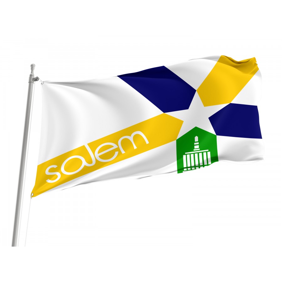 Flag of Salem, Oregon 1972-2022, Patriotic Flags, Unique Design Print, Flags for Indoor & Outdoor Use