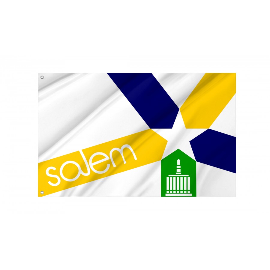Flag of Salem, Oregon 1972-2022, Patriotic Flags, Unique Design Print, Flags for Indoor & Outdoor Use