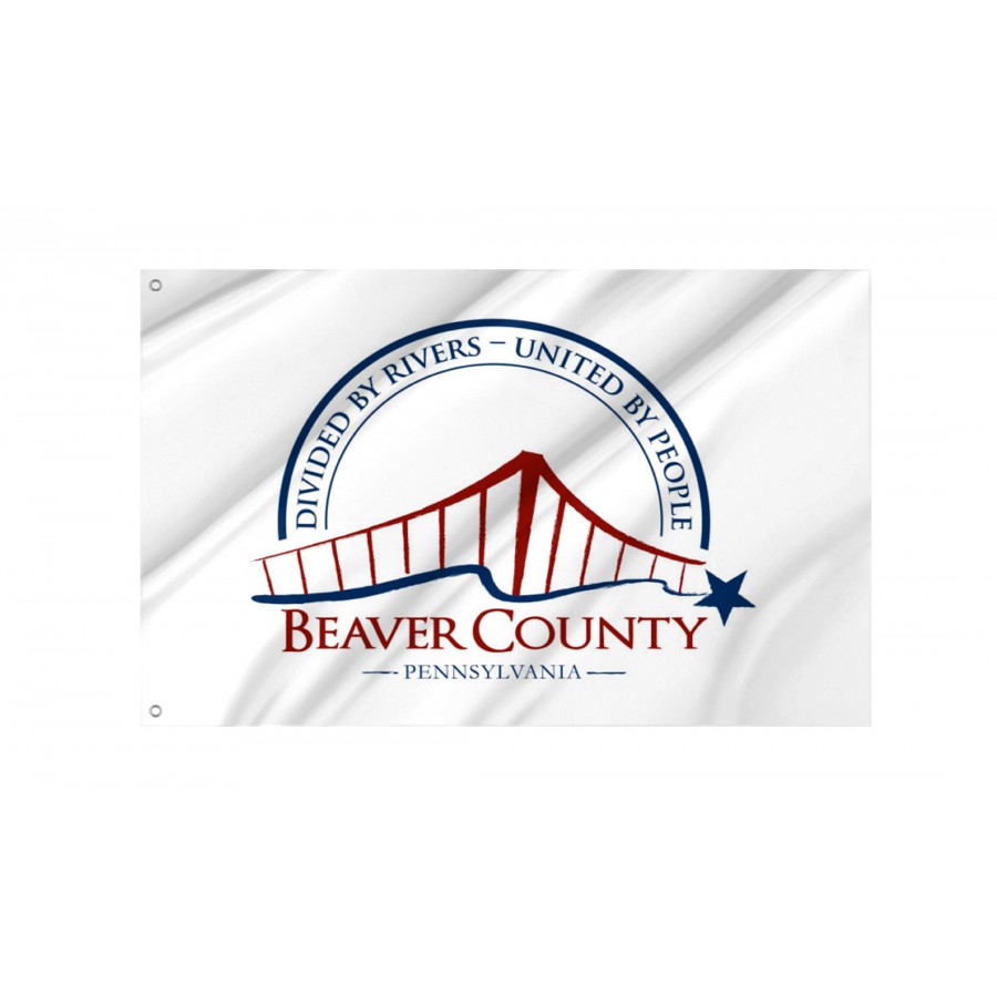 Flag of Beaver County, Pennsylvania, Patriotic Flags, Unique Design Print, Flags for Indoor & Outdoor Use