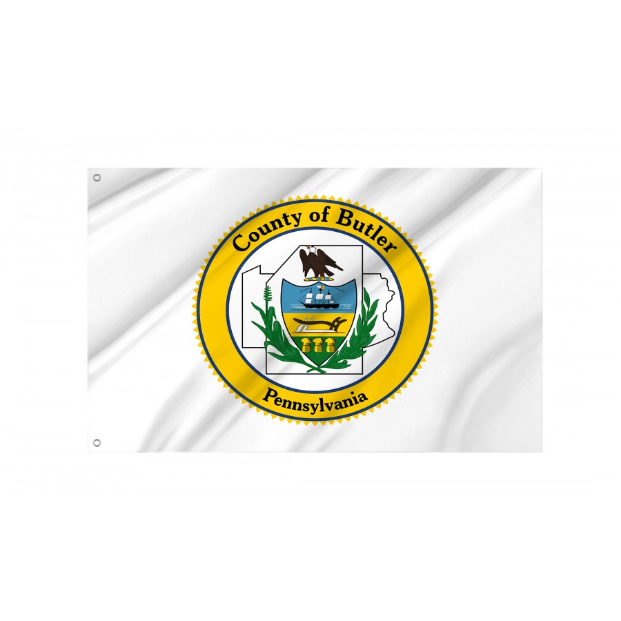 Flag of Butler County, Pennsylvania, Patriotic Flags, Unique Design Print, Flags for Indoor & Outdoor Use