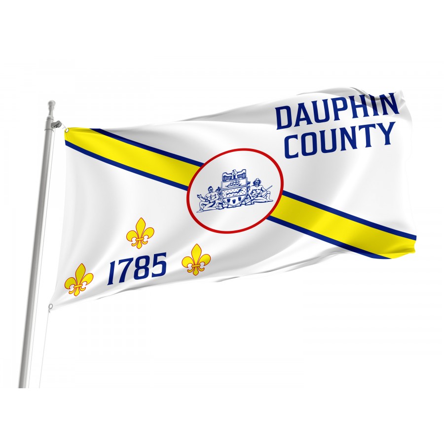 Flag of Dauphin County, Pennsylvania, Patriotic Flags, Unique Design Print, Flags for Indoor & Outdoor Use