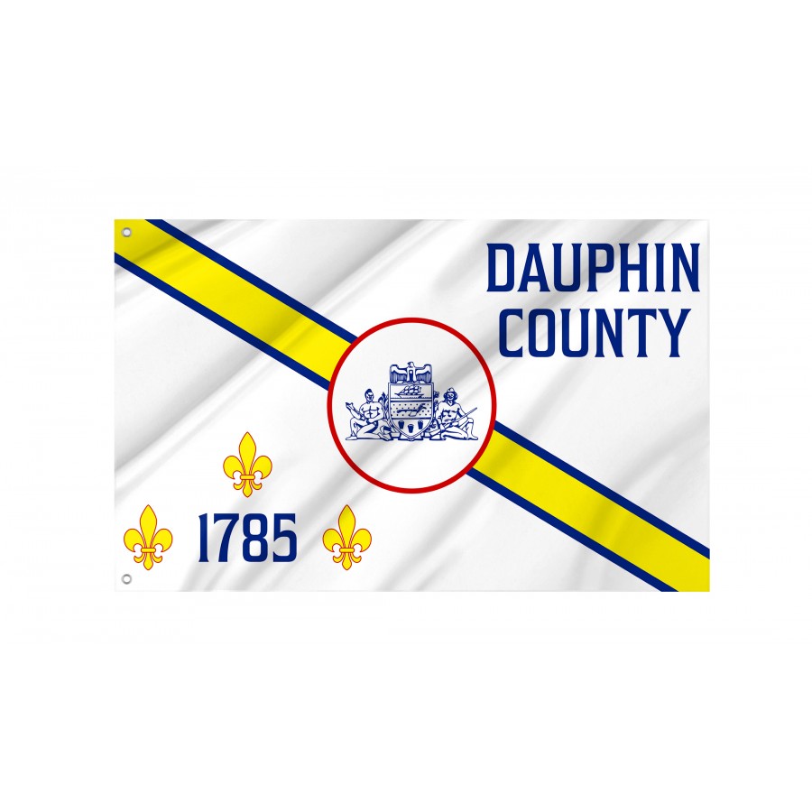 Flag of Dauphin County, Pennsylvania, Patriotic Flags, Unique Design Print, Flags for Indoor & Outdoor Use