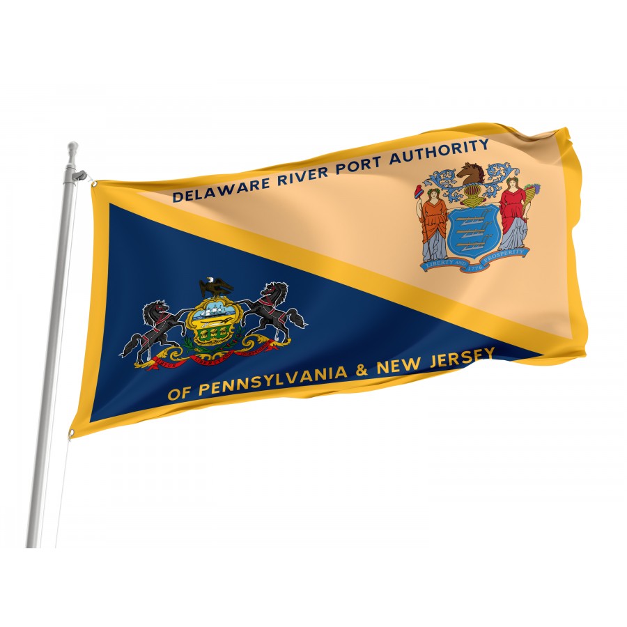 Flag of Delaware River Port Authority of Pennsylvania and New Jersey, Flags for Indoor & Outdoor Use