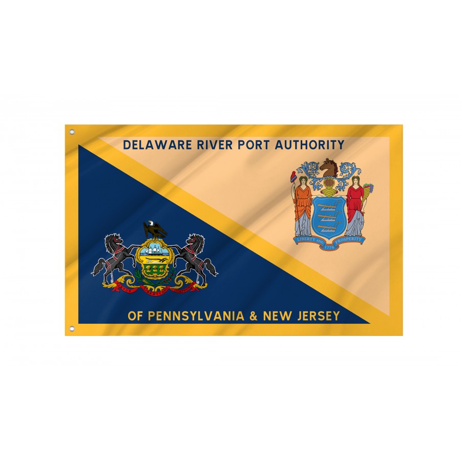 Flag of Delaware River Port Authority of Pennsylvania and New Jersey, Flags for Indoor & Outdoor Use