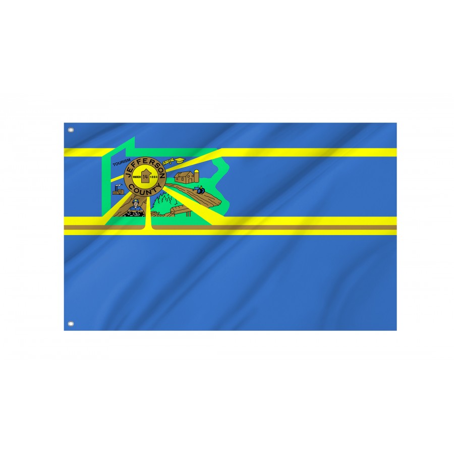 Flag of Jefferson County, Pennsylvania, Patriotic Flags, Unique Design Print, Flags for Indoor & Outdoor Use