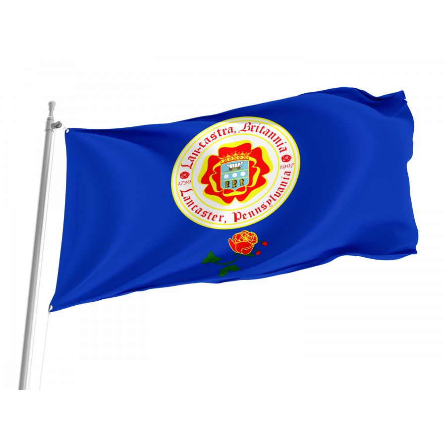 Flag of Lancaster, Pennsylvania, Patriotic Flags, Unique Design Print, Flags for Indoor & Outdoor Use
