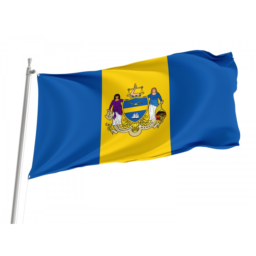 Flag of Philadelphia, Pennsylvania, Patriotic Flags, Unique Design Print, Flags for Indoor & Outdoor Use