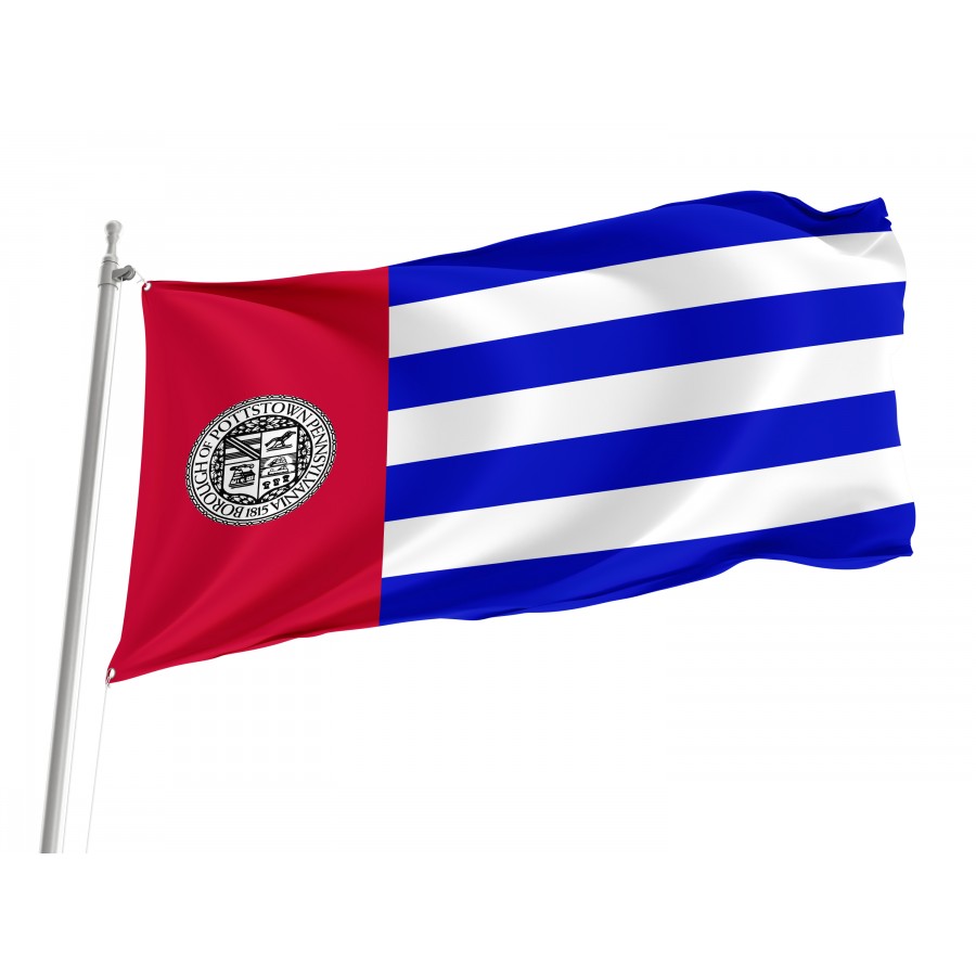 Flag of Pottstown, Pennsylvania, Patriotic Flags, Unique Design Print, Flags for Indoor & Outdoor Use