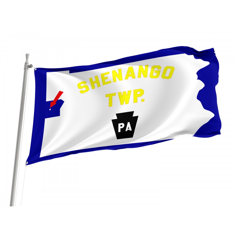 Flag of Shenango Township, Lawrence County, Pennsylvania, Flags for Indoor & Outdoor Use