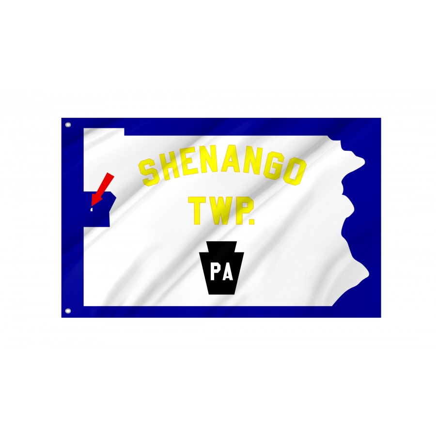 Flag of Shenango Township, Lawrence County, Pennsylvania, Flags for Indoor & Outdoor Use