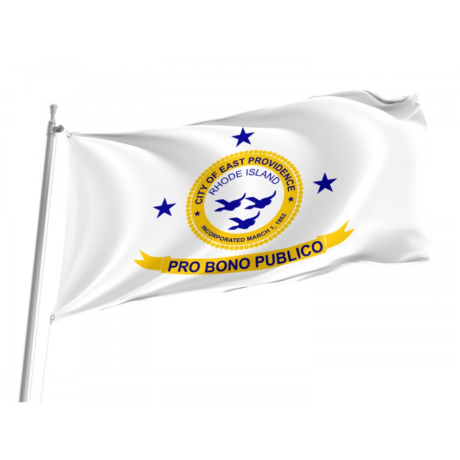 Flag of East Providence, Rhode Island, Patriotic Flags, Unique Design Print, Flags for Indoor & Outdoor Use