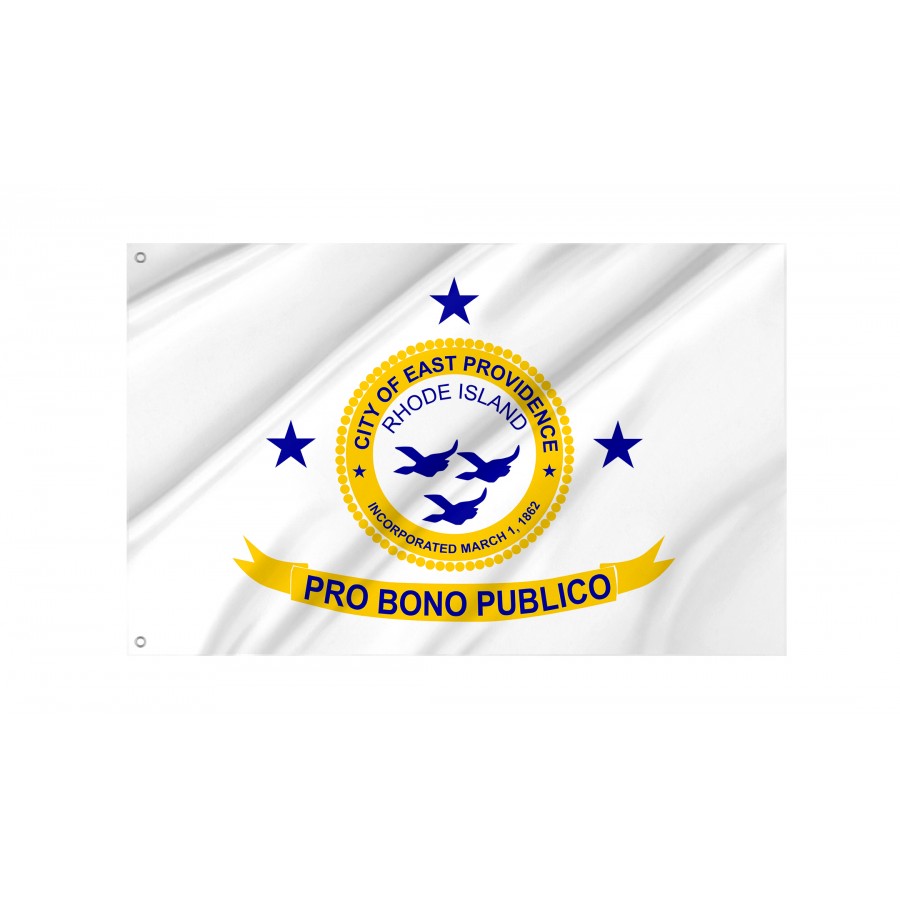 Flag of East Providence, Rhode Island, Patriotic Flags, Unique Design Print, Flags for Indoor & Outdoor Use