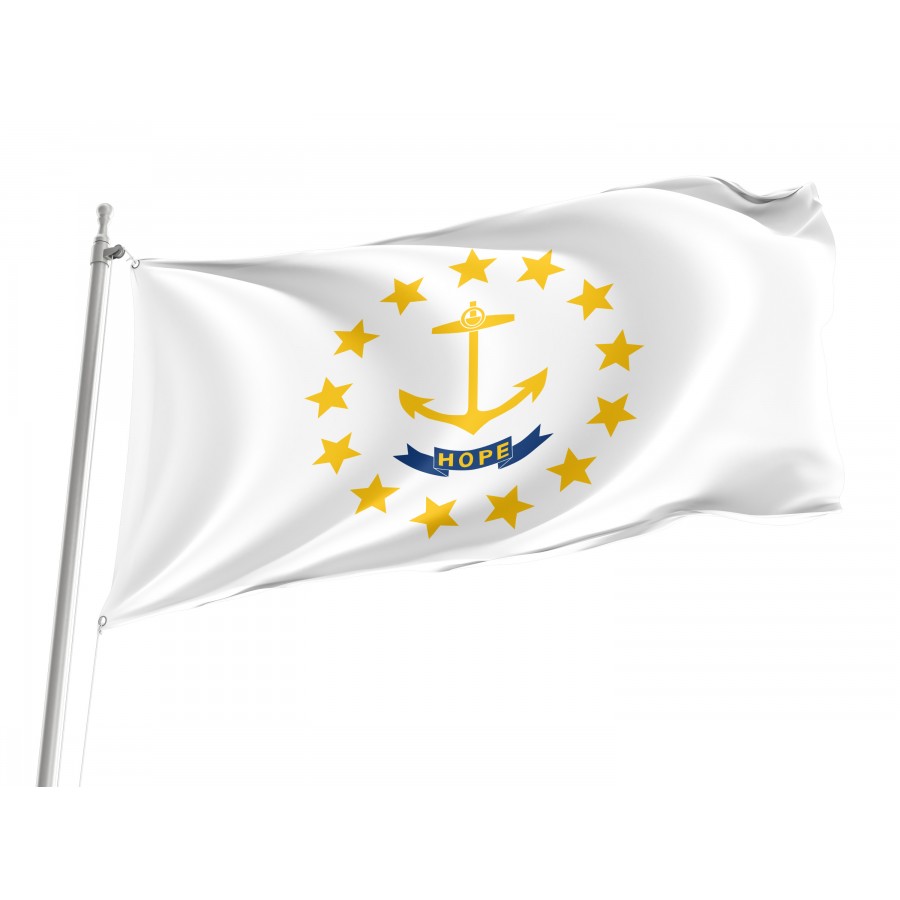 Flag of Rhode Island State, Patriotic Flags, Unique Design Print, Flags for Indoor & Outdoor Use