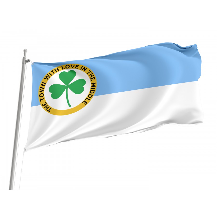 Flag of Clover, South Carolina 80s-2019, Patriotic Flags, Unique Design Print, Flags for Indoor & Outdoor Use