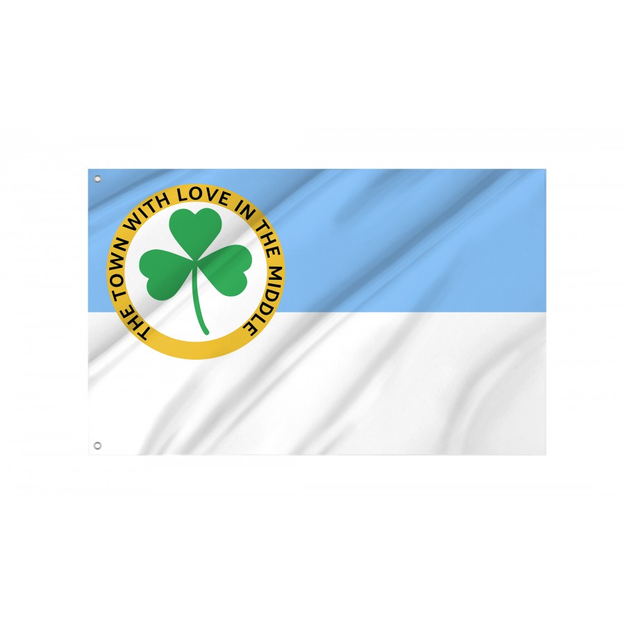 Flag of Clover, South Carolina 80s-2019, Patriotic Flags, Unique Design Print, Flags for Indoor & Outdoor Use