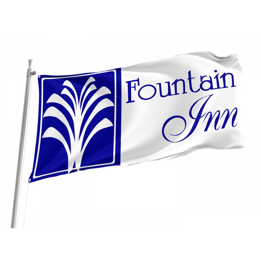 Flag of Fountain Inn, South Carolina, Patriotic Flags, Unique Design Print, Flags for Indoor & Outdoor Use