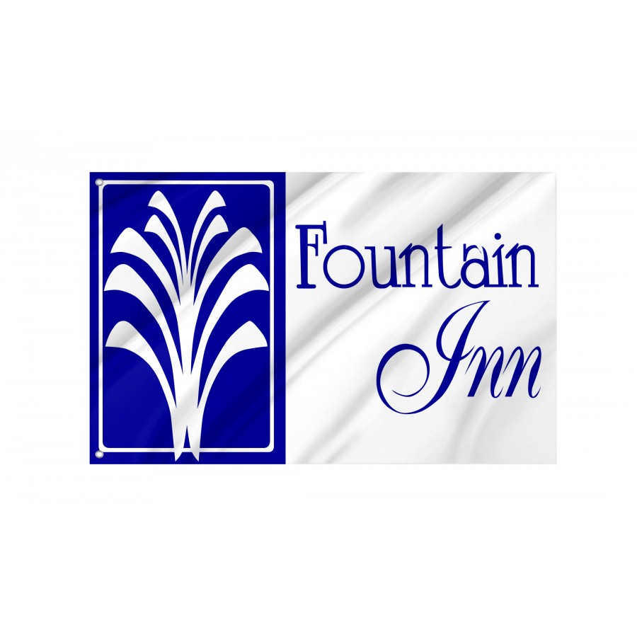 Flag of Fountain Inn, South Carolina, Patriotic Flags, Unique Design Print, Flags for Indoor & Outdoor Use