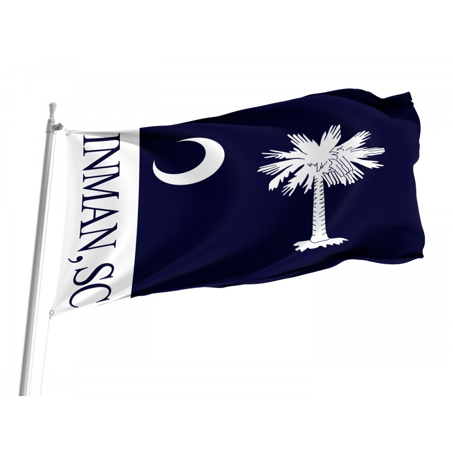 Flag of Inman, South Carolina, Patriotic Flags, Unique Design Print, Flags for Indoor & Outdoor Use