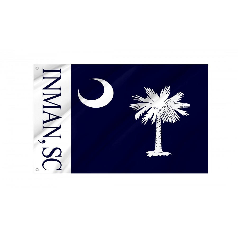 Flag of Inman, South Carolina, Patriotic Flags, Unique Design Print, Flags for Indoor & Outdoor Use