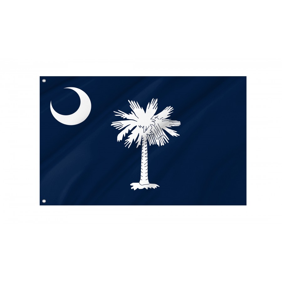 Flag of South Carolina State, Patriotic Flags, Unique Design Print, Flags for Indoor & Outdoor Use