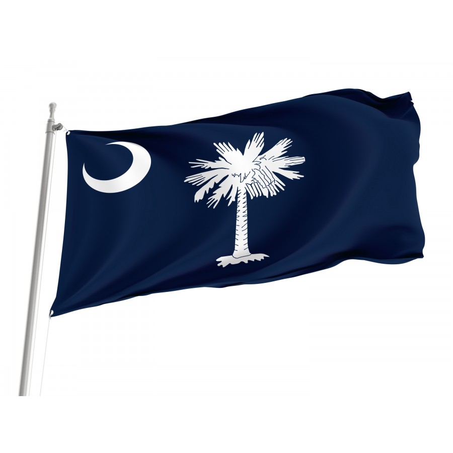 Flag of South Carolina State, Patriotic Flags, Unique Design Print, Flags for Indoor & Outdoor Use
