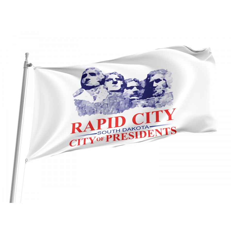 Flag of Rapid City, South Dakota, Patriotic Flags, Unique Design Print, Flags for Indoor & Outdoor Use