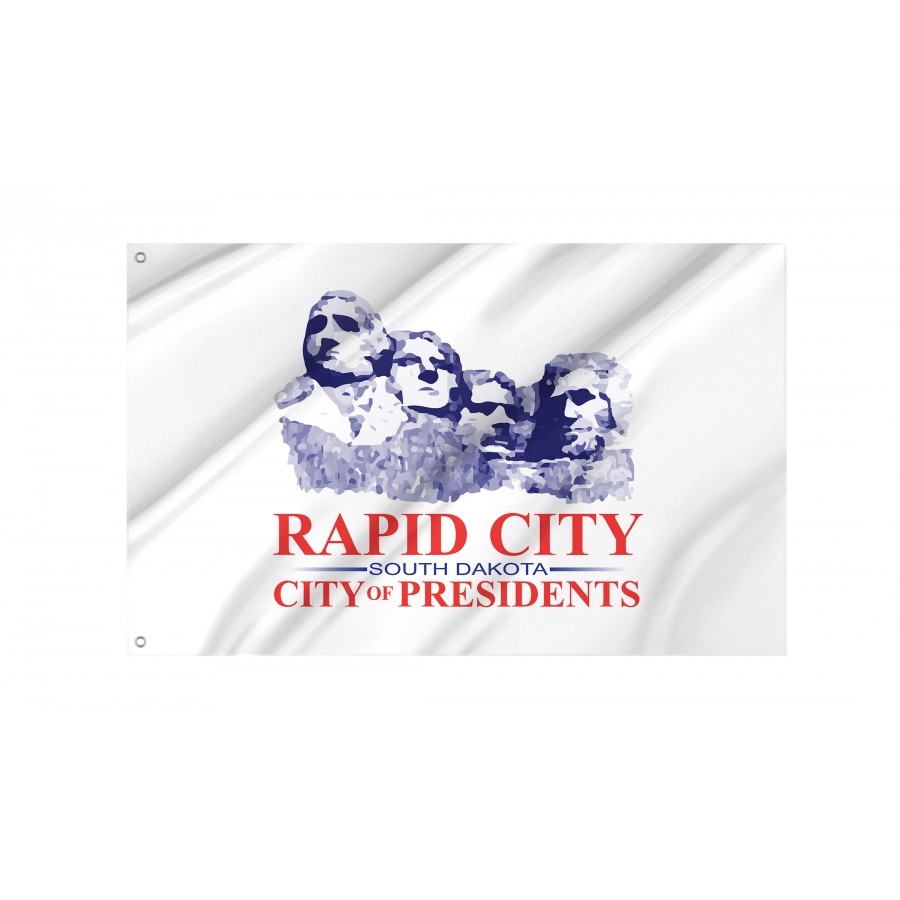 Flag of Rapid City, South Dakota, Patriotic Flags, Unique Design Print, Flags for Indoor & Outdoor Use