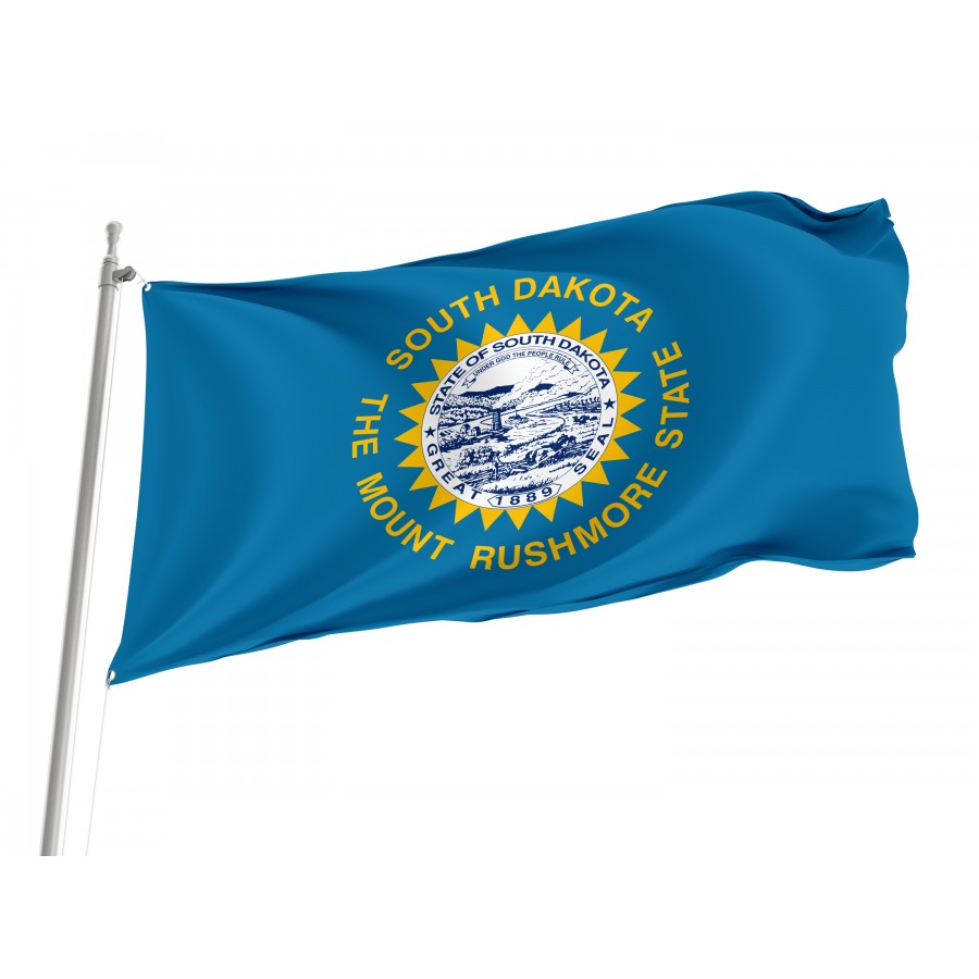 Flag of South Dakota State, Patriotic Flags, Unique Design Print, Flags for Indoor & Outdoor Use