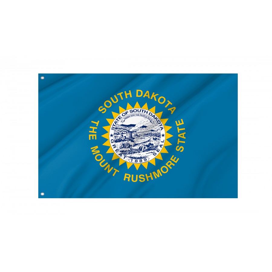 Flag of South Dakota State, Patriotic Flags, Unique Design Print, Flags for Indoor & Outdoor Use