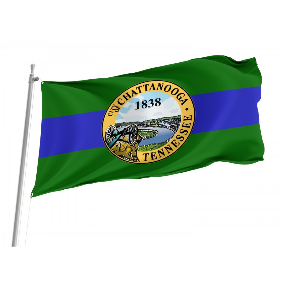 Flag of Chattanooga, Tennessee, Patriotic Flags, Unique Design Print, Flags for Indoor & Outdoor Use