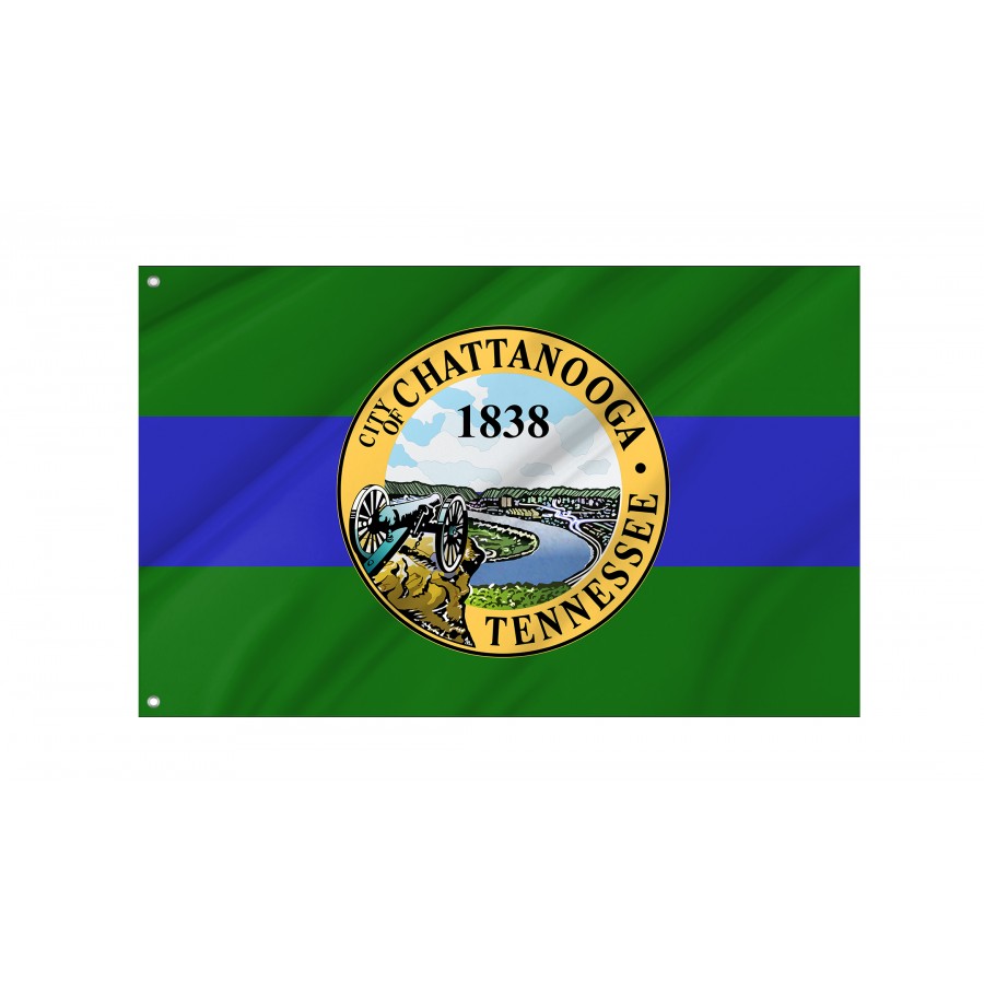 Flag of Chattanooga, Tennessee, Patriotic Flags, Unique Design Print, Flags for Indoor & Outdoor Use