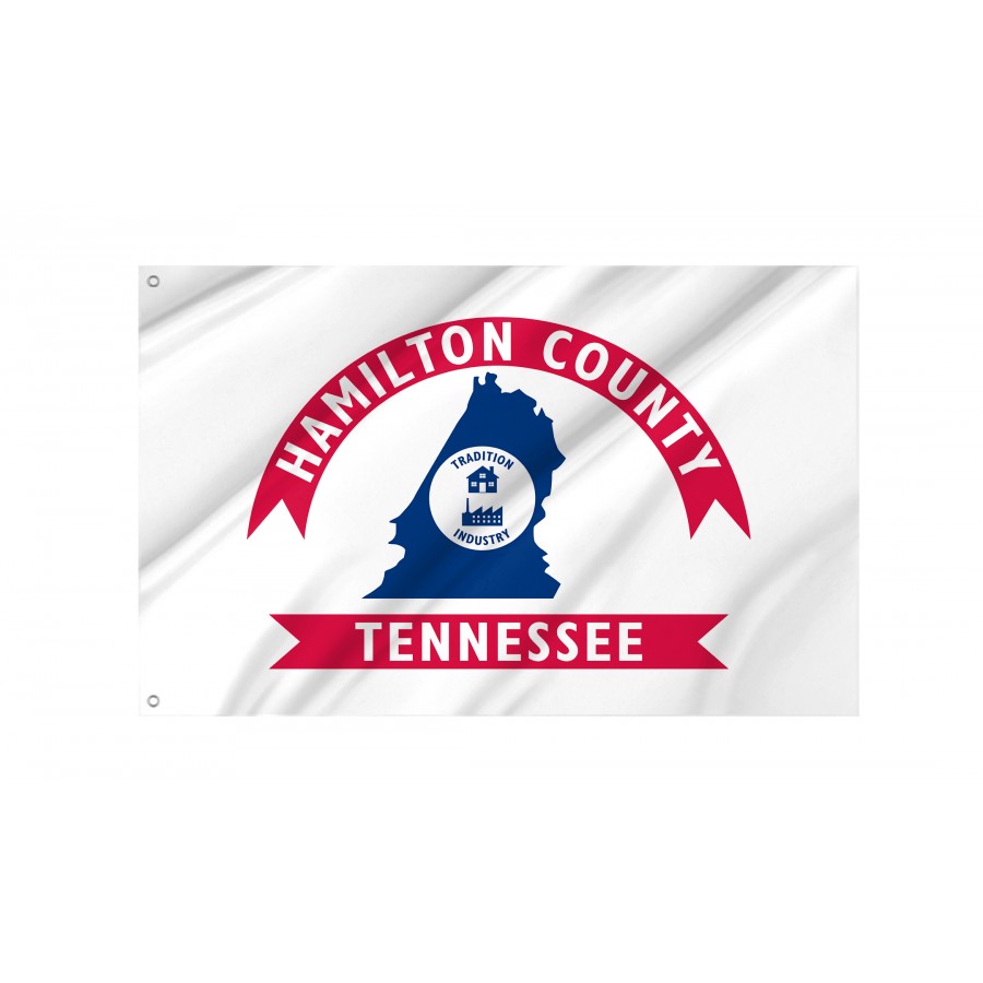 Flag of Hamilton County, Tennessee, Patriotic Flags, Unique Design Print, Flags for Indoor & Outdoor Use