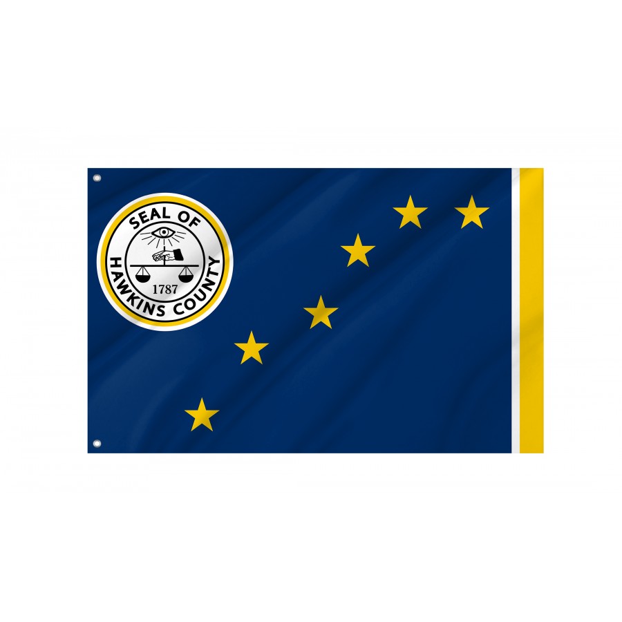 Flag of Hawkins County, Tennessee, Patriotic Flags, Unique Design Print, Flags for Indoor & Outdoor Use