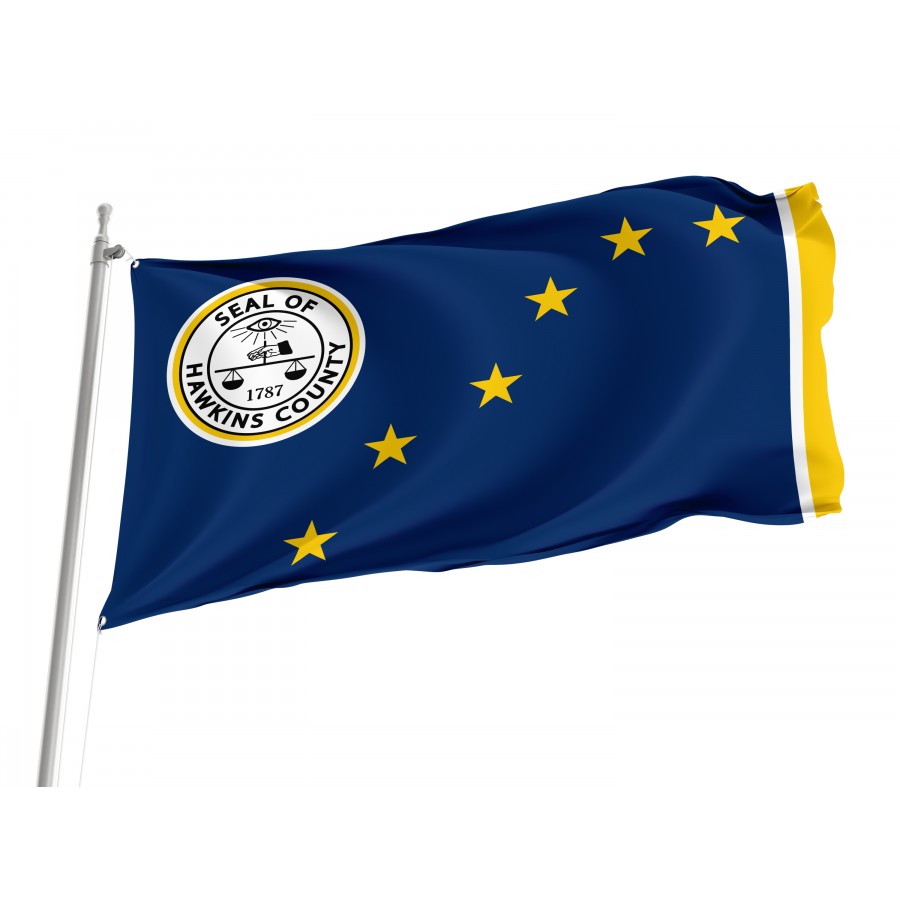 Flag of Hawkins County, Tennessee, Patriotic Flags, Unique Design Print, Flags for Indoor & Outdoor Use
