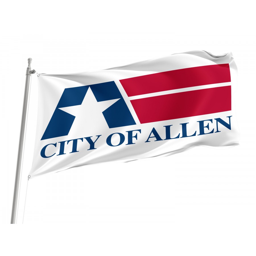Flag of Allen, Texas, Patriotic Flags, Unique Design Print, Flags for Indoor & Outdoor Use